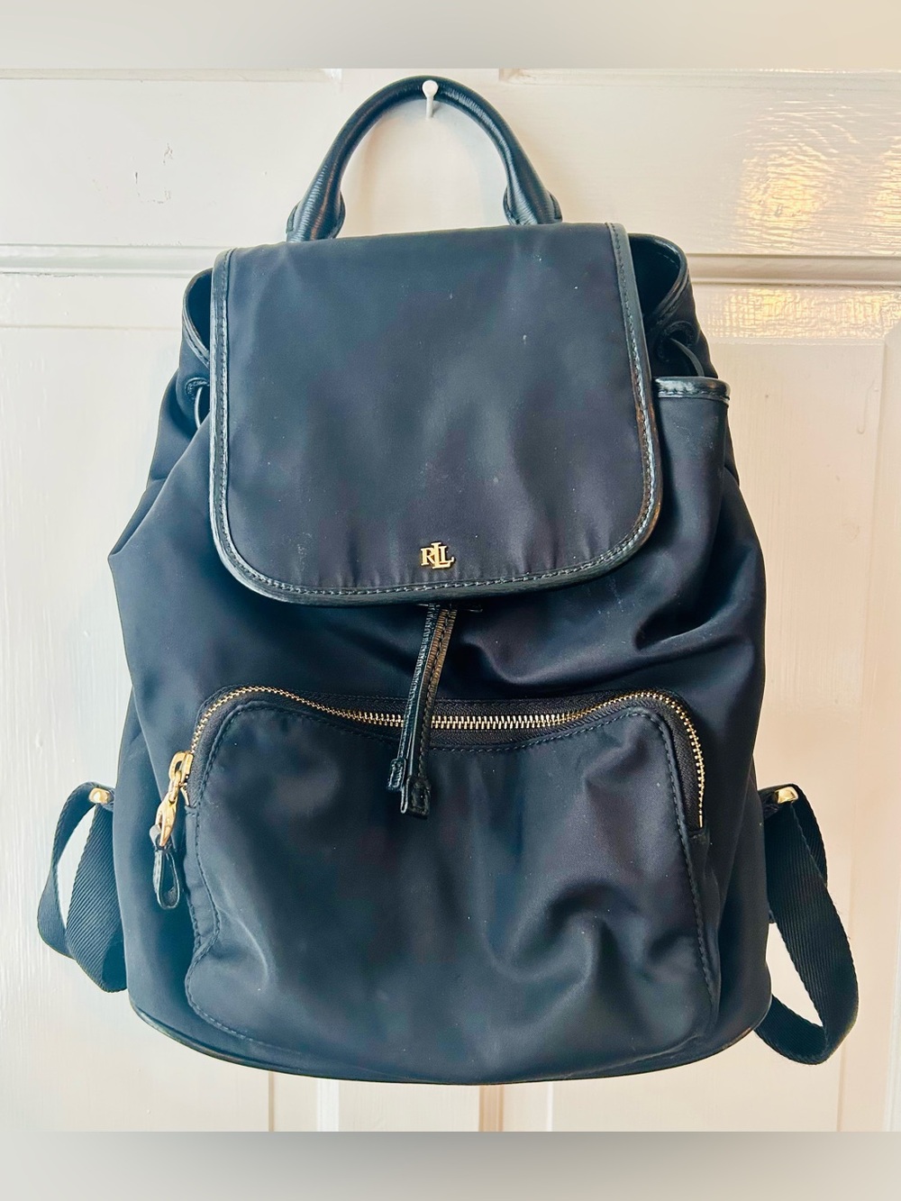 Ralph Lauren Keely Nylon Black Backpack